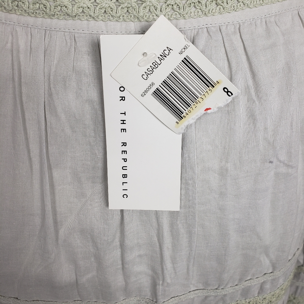 NWT For the Republic Light Gray Skirt - Picture 7 of 7